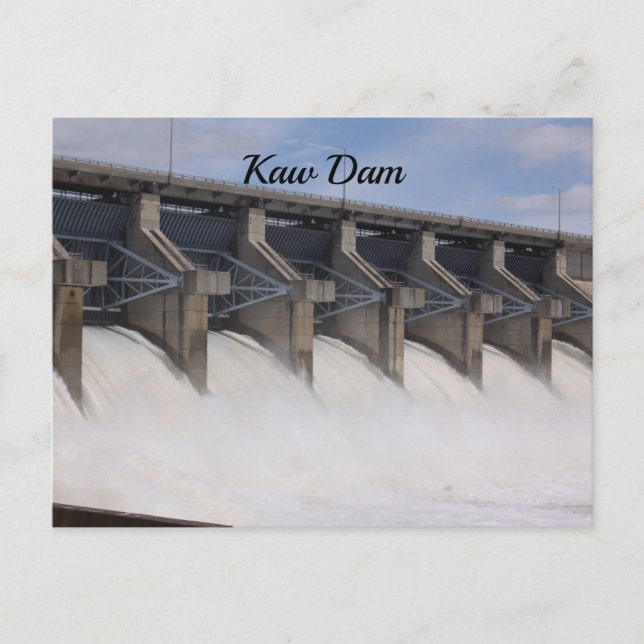 Kaw Dam Postcard (Front)