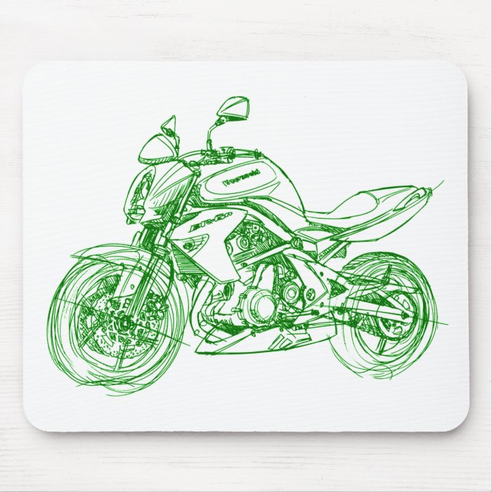 Kaw ER 6n 2008 rough sketch Mousepads