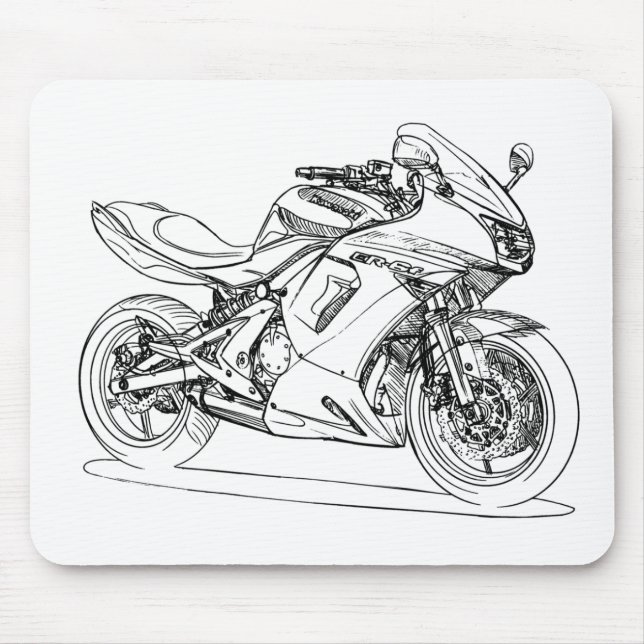 Kaw Ninja 650r ER6f 2008 Mouse Pad (Front)
