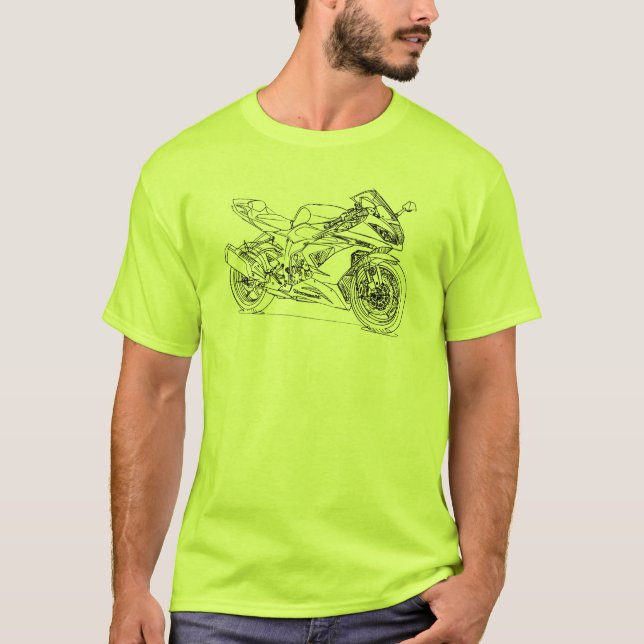 Kaw Ninja ZX6R 2013 T-Shirt (Front)