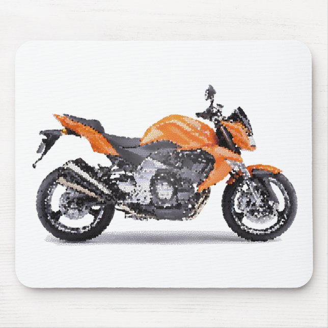 Kaw Z1000 gen2 2007+ cracked Mouse Pad (Front)