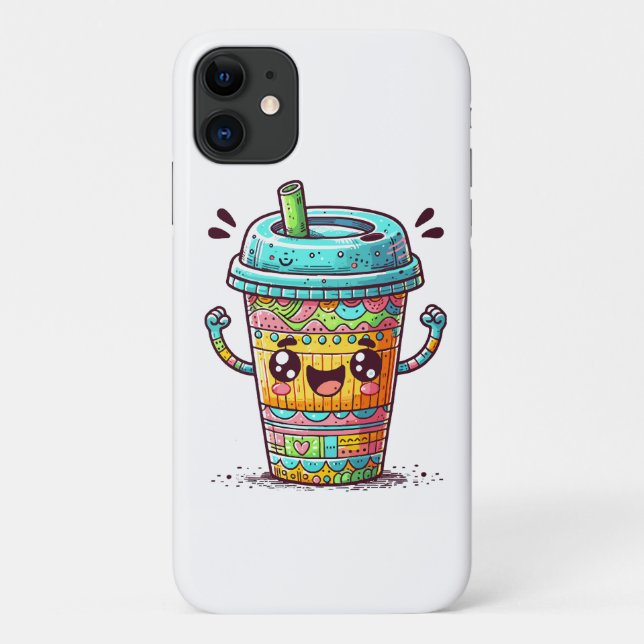 Kawai Coffee Case-Mate iPhone Case (Back)