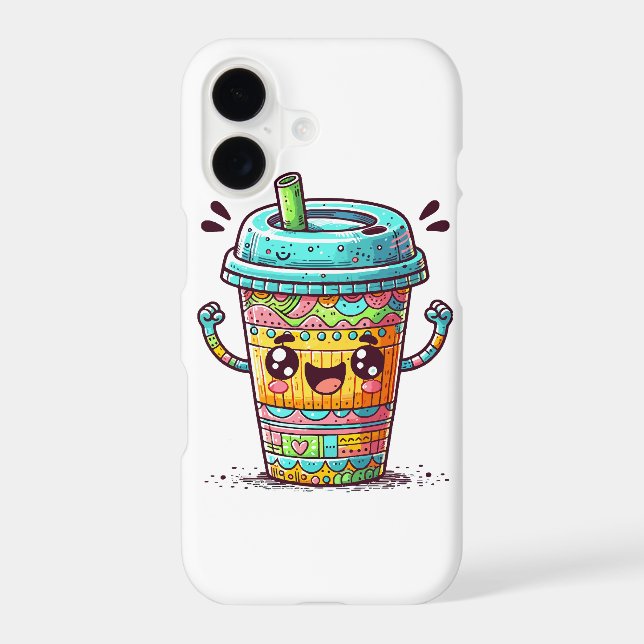 Kawai Coffee Iphone Case (Back)