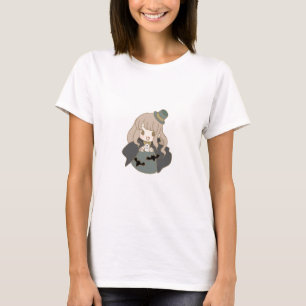 Kawai Happy Dracula Happy Halloween Design T-Shirt