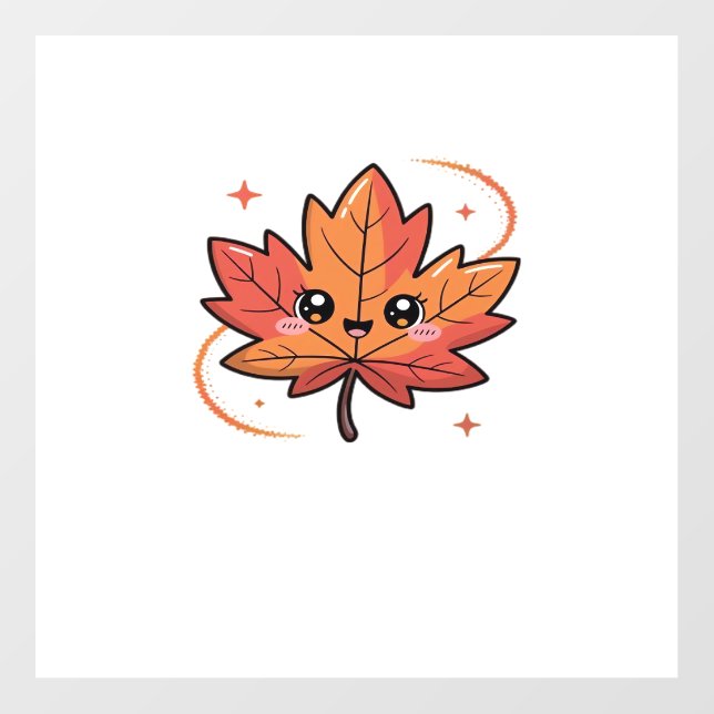 kawai leaf, Classic T-Shirt Floor Decals (Front)