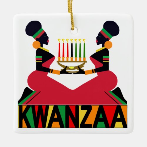 Kawaida Philosophy Kwanzaa Ceramic Ornament