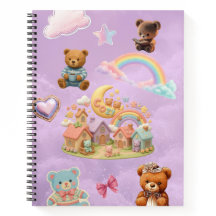 Kawaii Aesthetic Spiral Notebook