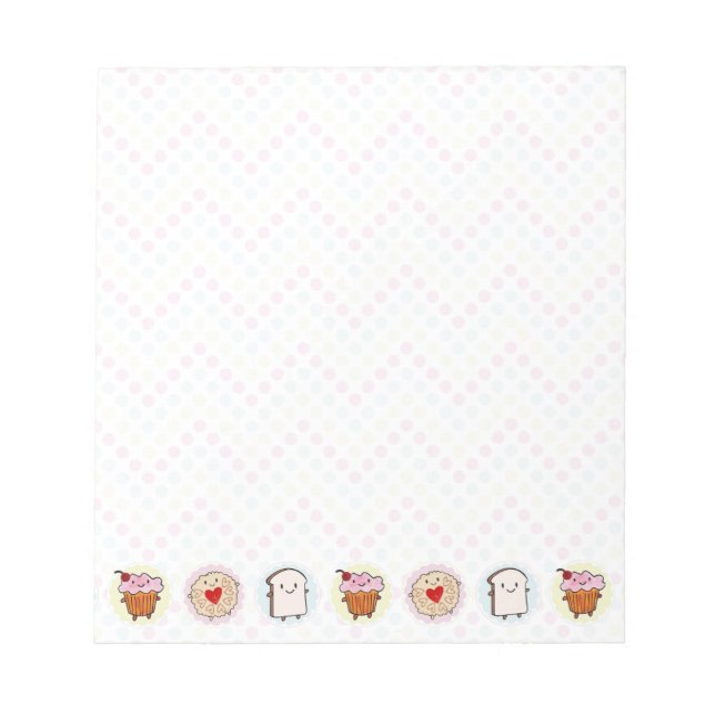 Kawaii Afternoon Tea Notepad (Front)
