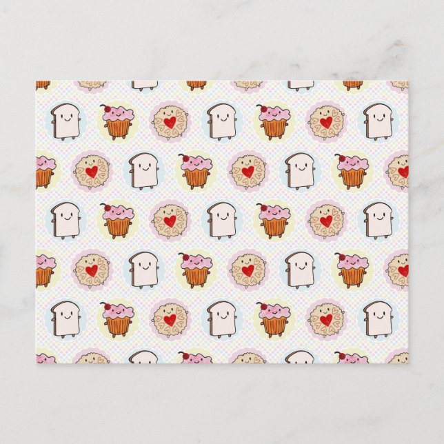 Kawaii Afternoon Tea Postcard (Front)