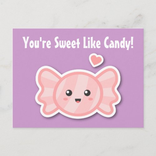 Kawaii and Sweet Like Candy Postcard