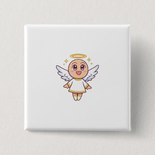 kawaii angel button