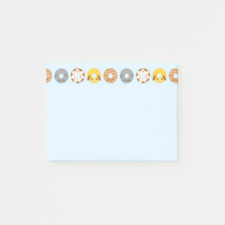 Kawaii Animal Donuts Post-it Notes