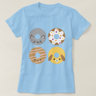 Kawaii Animal Donuts T-Shirt