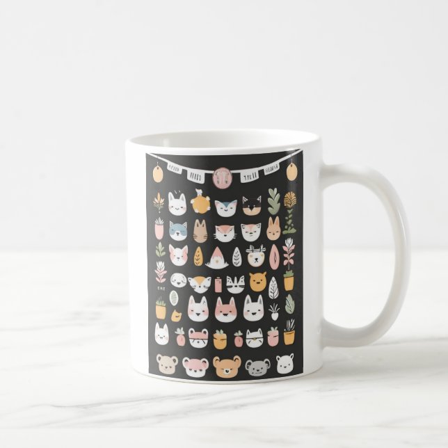 Kawaii Animal Friends Mug (Right)