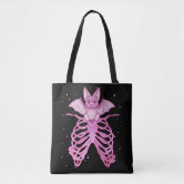 Kawaii Gothic I love Bats Tote Bag