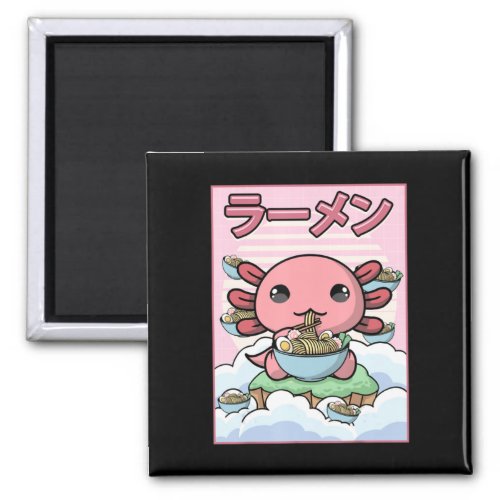Kawaii Anime Axolotl Ramen Noodle Women Men Boys G Magnet