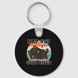 Kawaii Anime Cat Nap 67 Quote 6 7 Meme Graphic Tee Keychain