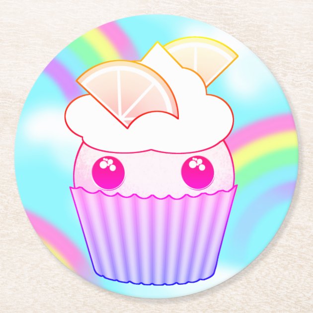 Anime Girl with Cupcake Birthday Party Invitation | Zazzle