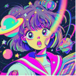 Kawaii Anime Girl Cutout<br><div class="desc">Kawaii anime girl in space Cutout</div>