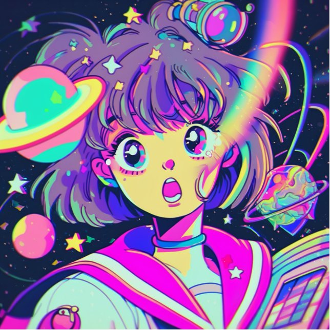 Kawaii Anime Girl Cutout (Front)