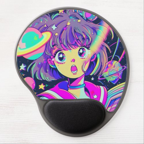 Kawaii Anime Girl Gel Mouse Pad