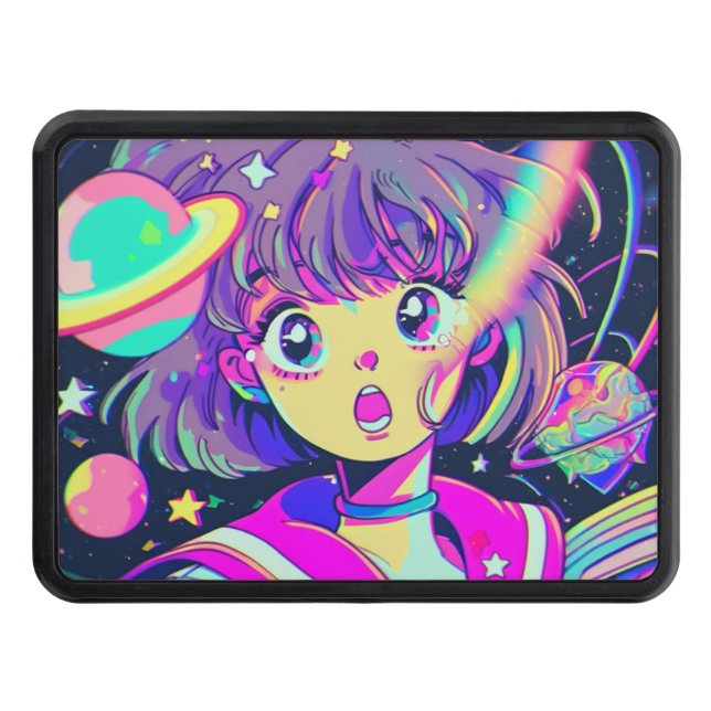 Kawaii Anime Girl Hitch Cover (Front)