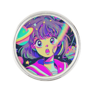 Kawaii Anime Girl Lapel Pin