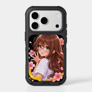 Kawaii Anime Girl Sakura Cherry Blossom OtterBox C iPhone 17 Pro Case