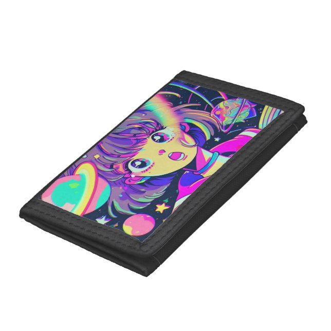 Kawaii Anime Girl Trifold Wallet (Bottom)