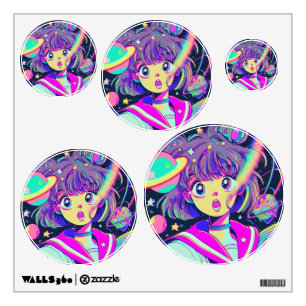 Kawaii Anime Girl Wall Decal