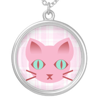 Kawaii Anime Kitty Cat Sterling Silver Necklace
