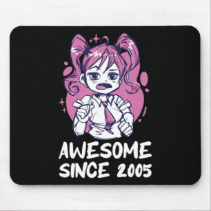 Kawaii Anime Merch th Birthday Girl  Years Old Bor Mouse Pad