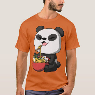 Kawaii Anime Panda Bear Asian Noodles Japanese Ram T-Shirt