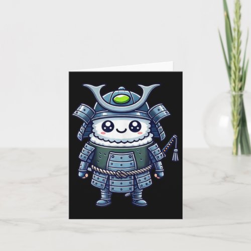 Kawaii Anime Sushi Samurai Kids Ramen  Card