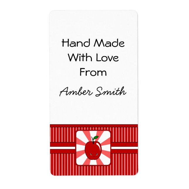 Kawaii Apple (Boy) Label (Front)