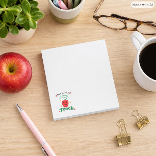 Kawaii Apple Teacher Appreciation Thank Yo Post-it Notes