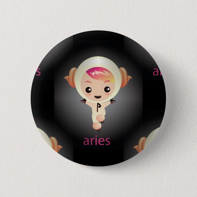 kawaii aries button (Front)