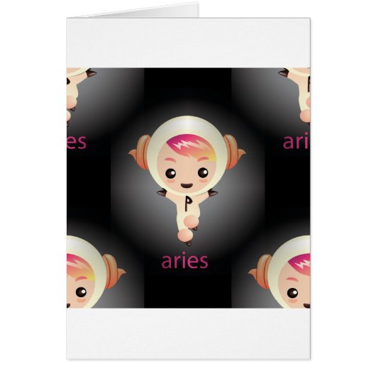 kawaii aries cards (Front)