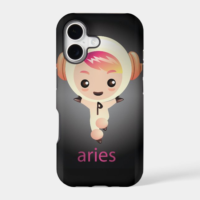 kawaii aries iphone case (Back)