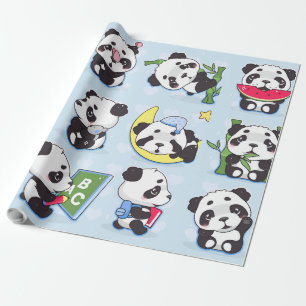 Kawaii Art & Collectibles, Prints, Digital Prints Wrapping Paper
