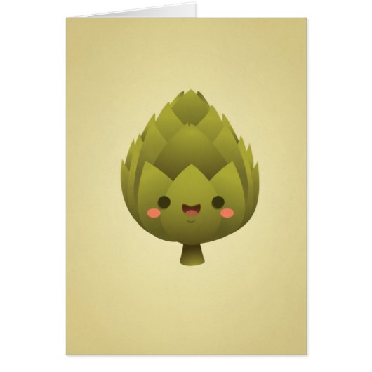 Kawaii Artichoke Cards (Front)