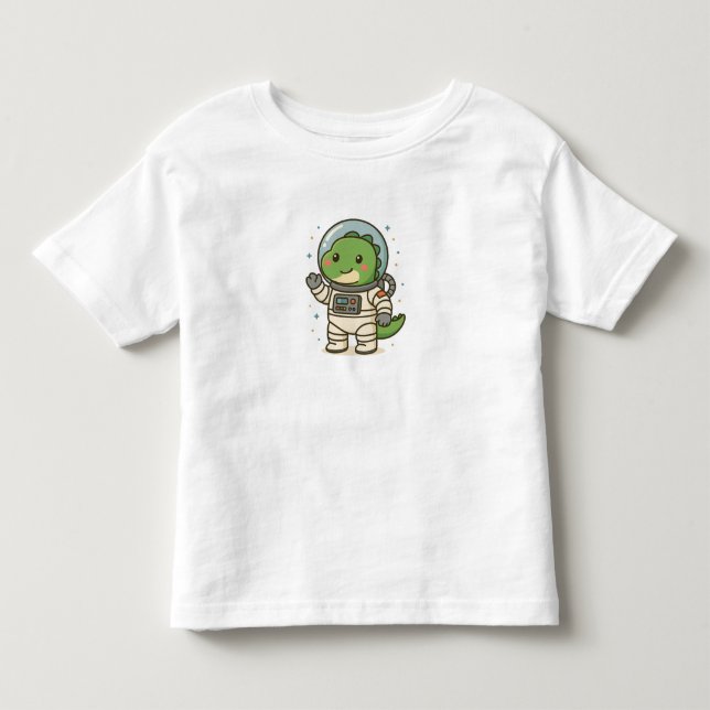 Kawaii Astro Dinosaur – Cute Dino Jobs Toddler T-shirt (Front)