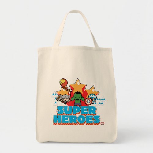 Kawaii Avenger Super Heroes Graphic Tote Bag