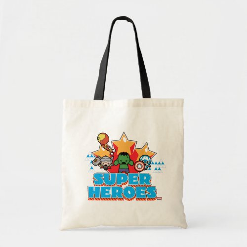 Kawaii Avenger Super Heroes Graphic Tote Bag