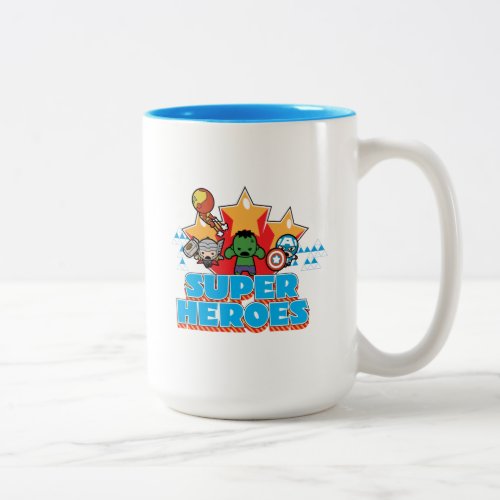 Kawaii Avenger Super Heroes Graphic Two_Tone Coffee Mug