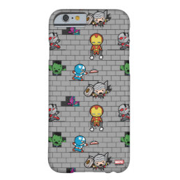Kawaii Avengers Brick Wall Pattern Barely There iPhone 6 Case