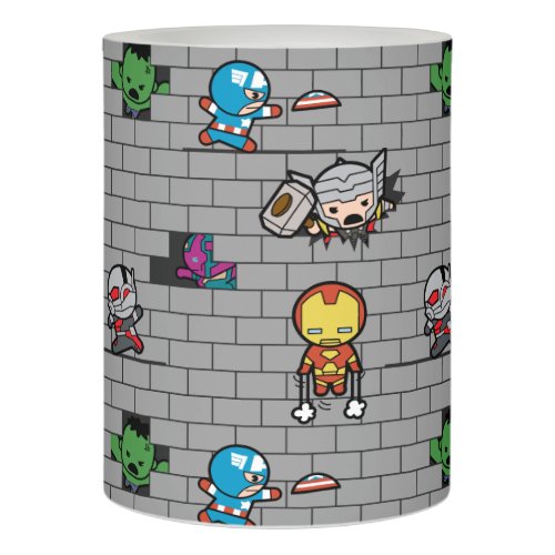 Kawaii Avengers Brick Wall Pattern