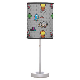 Kawaii Avengers Brick Wall Pattern Table Lamp