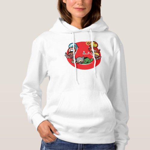 Kawaii Avengers Inside A_Logo Hoodie