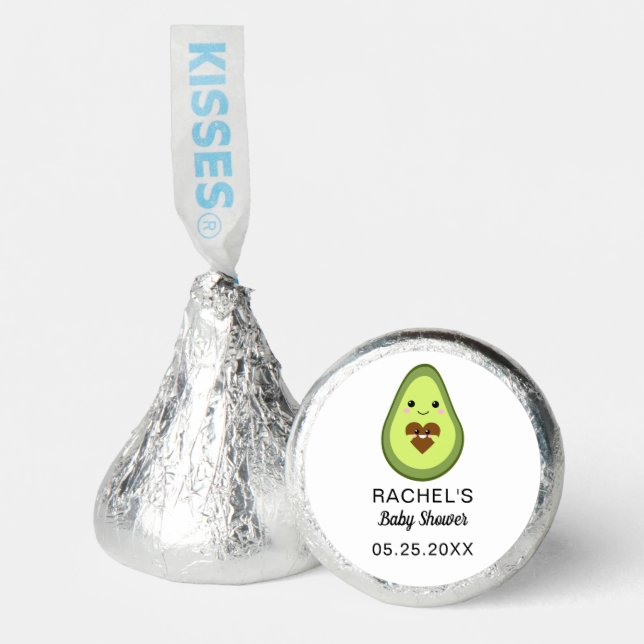 kawaii avocado baby shower thank you minimalist  hershey®'s kisses® (Front)